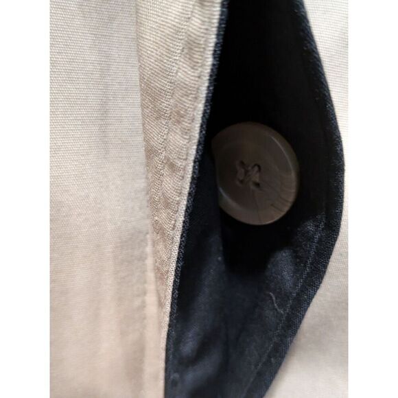 Vintage 90s Amanda Smith Tan Zip Out Fleece Lining Overcoat Trench Coat, 8 - Picture 3 of 14